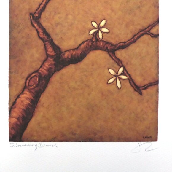 “FLOWERING BRANCHES” 11” x 14” TREE SIGNED FINE ART PRINT BY JAY LONG - Picture 7 of 8